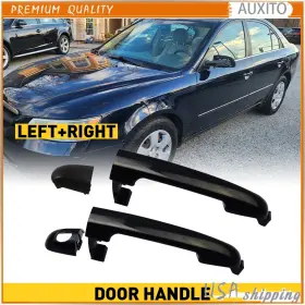 Auxito 723650586280 Front Lhrh Exterior Side Panel Door Handle For Fits 2008-2010 Gl Hyundai Sonata