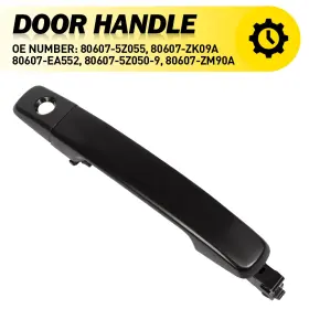 80607-5z050-9 Auxito Black Front Left Outer Door Handle For Nissan Maxima Frontier Xterra Pathfinder