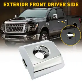 80647-9fu0b Auxito For 2016 2017 2018 Nissan Xd Titan Left Driver Door Handle Key Bezel Cover Trim