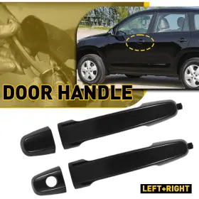 81309 Auxito Outer Exterior Outside Door Handle Primed Black Fornt Left And Right 2x For Toyota