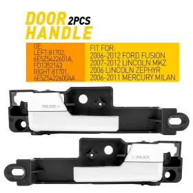 81702 Auxito Front Lh Rh Interior Side Door For Handle Fusion Mkz Ford Lincoln Zephyr Mercury