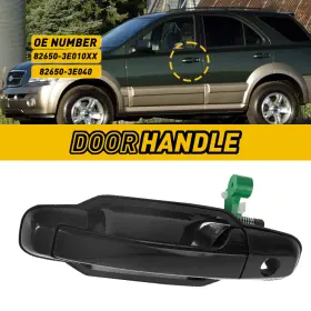 82650-3e010xx Auxito New Front Left Driver Side Exterior Door Handle For 03-09 Kia Sorento Lx Ex