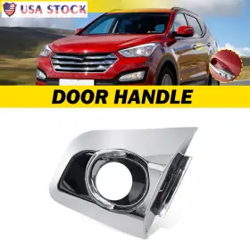 82652-2w010 Auxito Fits Hyundai Santa Fe 2013-2019 Left Driver Door Handle Cover Cap Bezel Silver