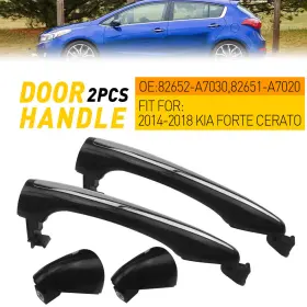 82651-a7020 Auxito 82652-a7030 Set Of 2 Rear Left And Right Side Exterior Door Handle For Kia Forte Forte5 14-18