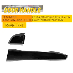 82652-f2040 Auxito Outside Rear Lh Door Handle Left Driver Side Fits For 2017-2020 Hyundai Elantra