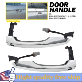 82661-f2200 Auxito Right Left Front Outside Door Handle With Smart For 17-20 Elantra Sedan