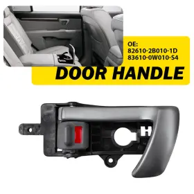 83620-0w010-s4 Auxito 4x Left Right Side Interior Inside Door Handle For 2007-2012 Hyundai Santa 2.7l