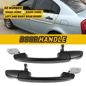 83650-1e000 Auxito 83660-1e000 Rear Door Handle Exterior For Outside 2006-2011 Hyundai Accent 2x
