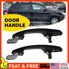 83660-2e000 Auxito Exterior Door Handle For 2005-2009 Hyundai Tucson Rear Driver Passenger Pair