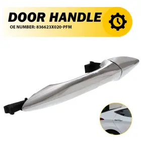 836623x020-pfm Auxito Rear Right Passenger Exterior Door Handle Chrome For 2011-2016 Hyundai Elantra A