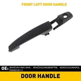 8s4z5422404aa Auxito Front Driver Side Outside Exterior Door Handle Black For 2008-2011 Ford Focus Ed