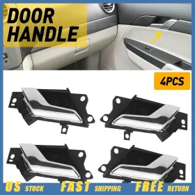 96862002 Auxito 4pcs Left 2 Right Door Inner Handle Chrome For Chevy Sport Captiva 2012-2017