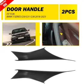 Auxito Autoparts 5 G30 G31 G38 2018-2023 Front Left And Right Handles Inner Trim Door Pull Handle For Bmw Black