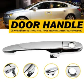 912-629 Auxito Autoparts Exterior Door Handle Chrome Front Left Driver Side For 06-13 Buick Chevy Saturn