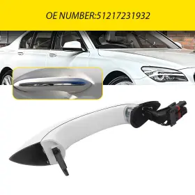 A51217231931 Auxito Autoparts Front Exterior Door Handle Access Chrome Right For Bmw 535i 550i 520i 528i 640i