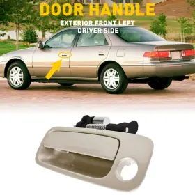 Dhe050 Auxito Door Handle Driver Outside Side Left Front Beige Lh Fits 97-01 Toyota