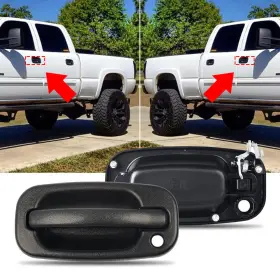 Eoq-ww-48195 Auxito 2 Rh Lh Side Outside Door Handle For 03 04 05 06 Cadillac Escalade Esv Ext Base
