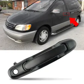 Eoq-ww-48200 Auxito 1x Front Left Side Outside Door Handle For 1998-2003 Toyota Sienna Van Car Parts