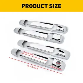 Eoq-ww-94611 Auxito Chrome Door Handle Cover For Gmc Sierra 1500 2007 2008 2009 20010 2011 2012 2013