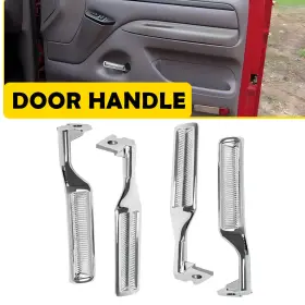 Fd2078mrhlh Auxito 4pcs Door Chrome Handle Interior Lh Rh Set For 80-86 Bronco F100 F150 F250 F350