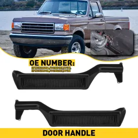 Fd2078srhlh Auxito 1/2/3set Left And Right Side Interior Door Handle For 1987-1996 Ford F150 Black T
