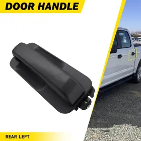 Fl3z1626605cbptm Auxito Rear Lh Driver Exterior Door Handle Fit 2015-2020 Ford F-150 Xlt Smooth Black Us