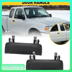 Fo1310155 Auxito 2x Exterior Door Handle Front Left Right For Ford Ranger 2001-2011 Black