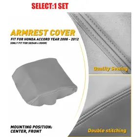 Fsxp-ridgeline-06-14g Auxito Console Lid Armrest Cover Skin For Honda Ridgeline 2006 2007 2008 09-2014 1-10x