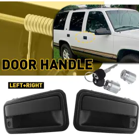 Gr03184 Auxito Gr03183/gr03184 Outside Front Door Handle With Lock Cylinder For Chevy 1988-1993 C1500 C2500 C3500