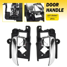 826100q000 Auxito Hy1352131 Interior Door Handle For 2007-10 Hyundai Elantra Front Rear Lh Rh Sedan Chrome H