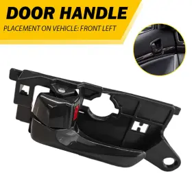 Hy1352135 Auxito Front Black Interior Inside Door Handle Left Lh For 2008-2010 Hyundai Sonata