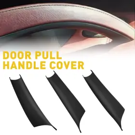 Jz-ih163 Auxito 3pcs Matte Black Inner Door Pull Handle Panel Cover For 2008-2013 Bmw X5 X6