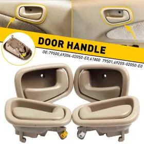 L-79500 Auxito Fit Toyota Interior Inside Corolla Door Handle Front Driver Rear Passenger Beige
