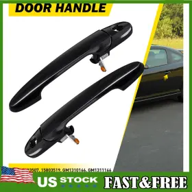 Gr1218af2 Auxito Market Gr1218af1/gr1218af2 Fits 2005-10 Chevrolet Cobalt Exterior Door Handle Black Front Left Right 1 10x