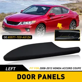 Mbg-accord-2d-bl Auxito Black Front Left Door Armrest Panel Cover Fits For 2008-2012 Accord Honda Coupe