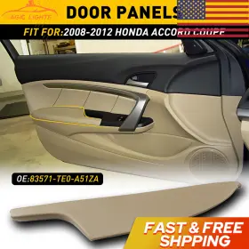 Mbg-accord-2d-br Auxito Beige Front Left Door Armrest Panel Fits For 2008-2012 Accord Coupe Honda Abs