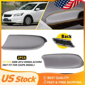 Mbg-accord-4d-g Auxito Front Gray Right Left Door Armrest Fits Panel 2008-2012 For Honda Accord Pu