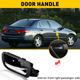 Mbs-nm-accord-03-07-fr Auxito Interior Front Right Side Door Handle For 2003-2007 Honda 2004 Accord 2006 2005