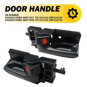 Mbs-nm-corolla-03-08h Auxito For Left Right 2003-08 Toyota Corolla And Matrix Black Inside Door Handle Armrest