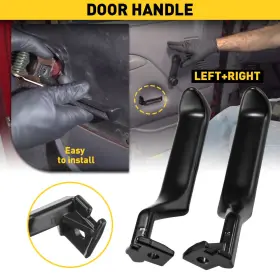 Mbs-nm-f150-87-96 Auxito Metal Inside Door Handles Set Pair Lh Rh Black For 87-96 F150 F250 F350 Bronco Mbs-nm-f150-87-96 Auxito Metal Inside Door Handles Set Pair Lh Rh Black For 87-96 F150 F250 F350 Bronco