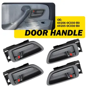 Mbs-nm-sequoia-01-07 Auxito Mbs-nm-sequoia-01-07- Gray/beige Inside Interior Door Handle Front Rear Set Fit Toyota Sequoia 01-07