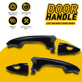 Mbs-wm-accent-12-17fr Auxito Exterior Door Panel Handle For 2012-2015 Hyundai Accent Gs Gl Front Left Right