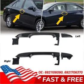 Mbs-wm-camry-12-17-flr Auxito Front Driver And Passenger Outside Exterior Door Handle For Toyota Camry 2012-2017