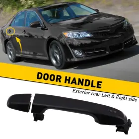 Mbs-wm-camry-12-17-r Auxito Exterior Door Handle For 2007-2011 Toyota Camry Left Rear Or Right Outer Black