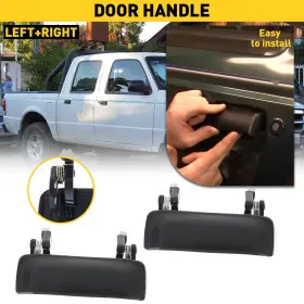 Mbs-wm-ranger-98-11f Auxito Door Driver Handle Front Or Passenger Side Smooth Black For Ford Ranger Lh Rh