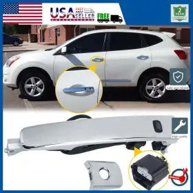 Mbs-wm-rogue-10-13-fl Auxito For 2010-2013 Nissan Rogue Car Front Left Outside Chrome Door Handle Smart Entry
