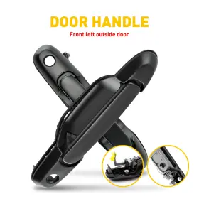 Mbs-wm-sienna-98-03-f Auxito Lh Rh For 1998-2003 Toyota Sienna Van Front Door Handle Set Assembly Outside 2x