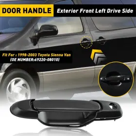 Mbs-wm-sienna-98-03-fl Auxito For 98-03 Toyota Sienna Exterior Outside Driver Front Left Door Handle Black T