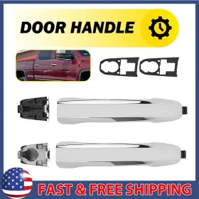 Mbs-wm-silverado-14-19fl Auxito Exterior Door Handle For Chevrolet 2014-2022 Silverado 1500 Chrome Front Rear Rh