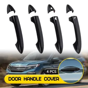 Mbsg-accord-13-17 Auxito Front Rear Right Left Outside Door Handle Cover Black For 2016-2022 Honda Pilot